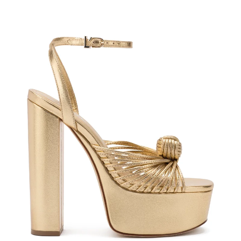 Women's Cork - Soled Espadrille Sandals with a Rope - Trimmed Upper in Navy for a Summer VibeValerie Platform Sandal In Gold Metallic Leather Women's Cork - Soled Espadrille Sandals with a Rope - Trimmed Upper in Navy for a Summer VibeValerie Platform Sandal In Gold Metallic Leather