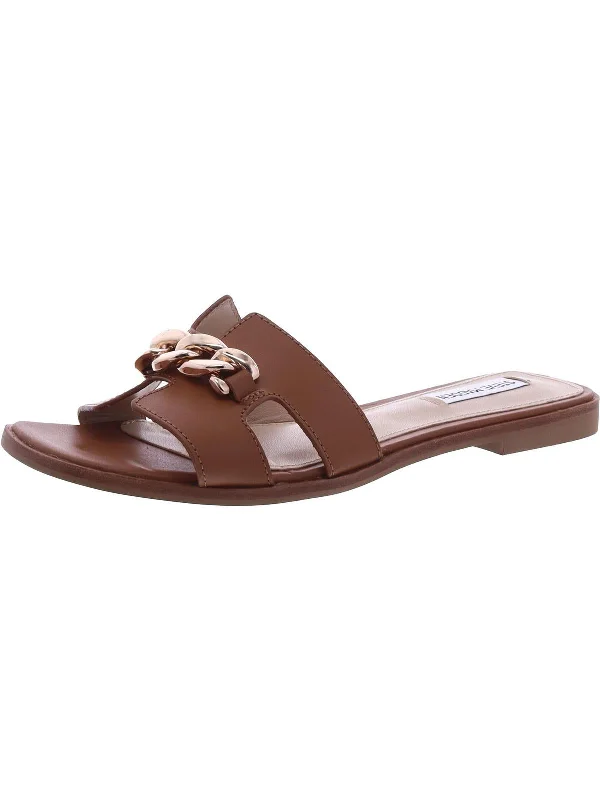 Women's Sandals with a Wedge Heel and a Tassel Detail in Orange for a Trendy LookHarkin Womens Leather Chain Slide Sandals Women's Sandals with a Wedge Heel and a Tassel Detail in Orange for a Trendy LookHarkin Womens Leather Chain Slide Sandals