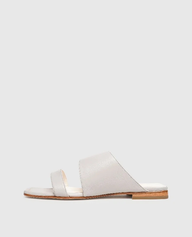 Women's Flat Slide Sandals with a Memory Foam Insole in White for All - Day ComfortWomen's Flat Slide Sandals with a Memory Foam Insole in White for All - Day ComfortHarper DRS10 - Grey Women's Flat Slide Sandals with a Memory Foam Insole in White for All - Day ComfortWomen's Flat Slide Sandals with a Memory Foam Insole in White for All - Day ComfortHarper DRS10 - Grey
