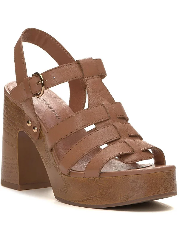 Women's Sandals with a Wedge Heel and a Tassel Detail in Orange for a Trendy LookWomen's Sandals with a Wedge Heel and a Tassel Detail in Orange for a Trendy LookImana Womens Leather Ankle Strap Platform Sandals