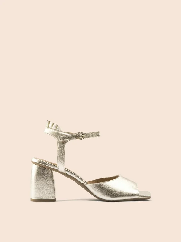 Elastic - Strap Women's Sandals with a Padded Toe in Teal for Easy On - and - OffImperfect Zamora Gold Heel Elastic - Strap Women's Sandals with a Padded Toe in Teal for Easy On - and - OffImperfect Zamora Gold Heel