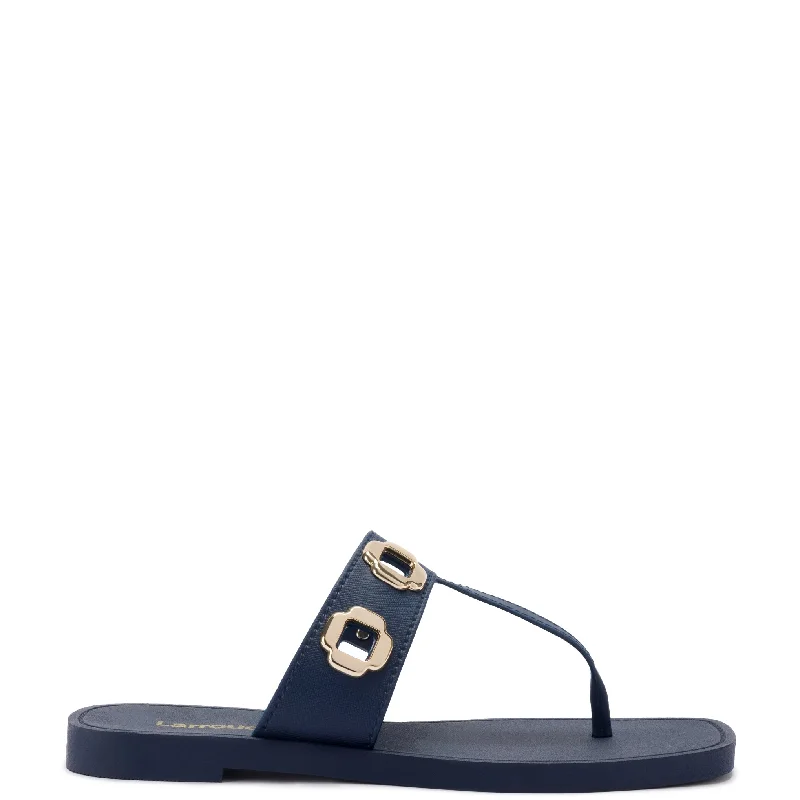 Women's Sandals with a Floral - Printed Upper in Pink for a Feminine Spring LookMilan S In Navy PVC Women's Sandals with a Floral - Printed Upper in Pink for a Feminine Spring LookMilan S In Navy PVC