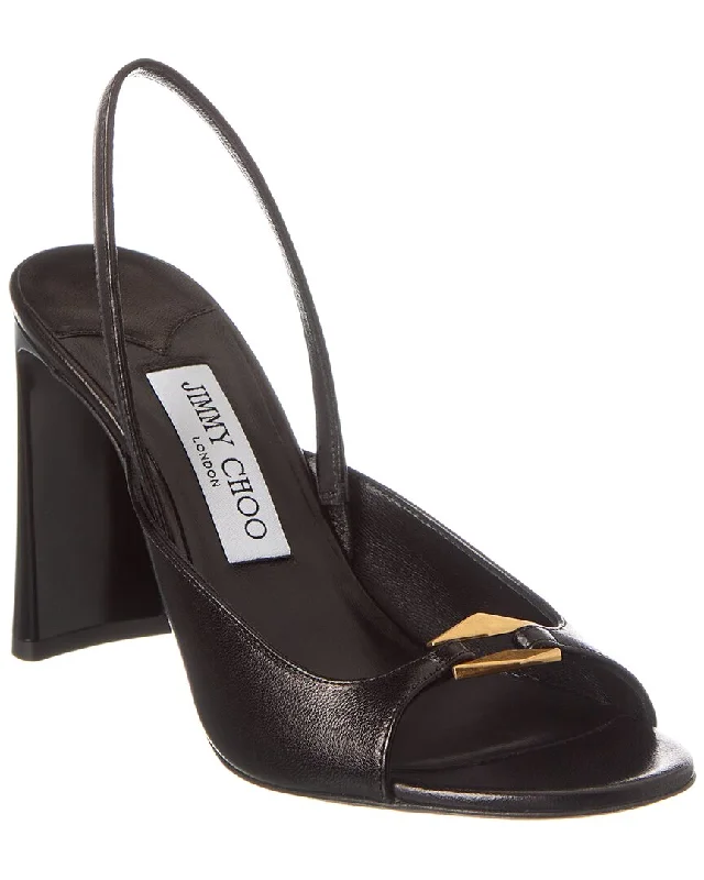 Women's Thong Sandals with a Beaded Design in Multicolor for a Beachy AestheticJimmy Choo Lev 95 Leather Slingback Sandal Women's Thong Sandals with a Beaded Design in Multicolor for a Beachy AestheticJimmy Choo Lev 95 Leather Slingback Sandal