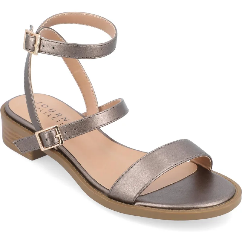 Women's Flat Slide Sandals with a Memory Foam Insole in White for All - Day ComfortWomen's Flat Slide Sandals with a Memory Foam Insole in White for All - Day ComfortJournee Collection Womens gigi sandals Patent Strappy Ankle Strap Women's Flat Slide Sandals with a Memory Foam Insole in White for All - Day ComfortWomen's Flat Slide Sandals with a Memory Foam Insole in White for All - Day ComfortJournee Collection Womens gigi sandals Patent Strappy Ankle Strap