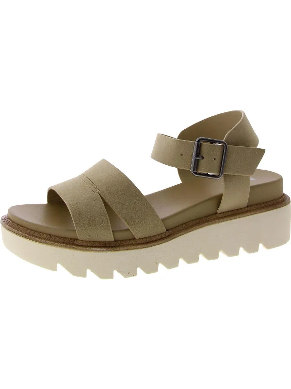 Child - Friendly Women's Sandals with a Secure Buckle in Purple for Moms on the GoJovie Womens Faux Suede Singback Platform Sandals Child - Friendly Women's Sandals with a Secure Buckle in Purple for Moms on the GoJovie Womens Faux Suede Singback Platform Sandals