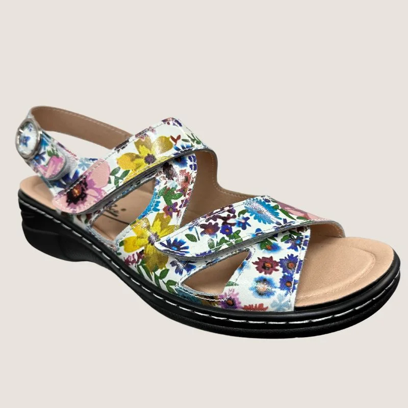 Child - Friendly Women's Sandals with a Secure Buckle in Purple for Moms on the GoChild - Friendly Women's Sandals with a Secure Buckle in Purple for Moms on the GoJust Bee Comical Sandal