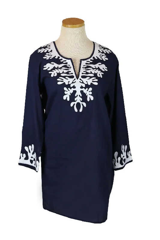 Lightweight Women's Mesh - Paneled Sandals in Yellow for BreathabilityKikiSol Navy Embroidered Coral Tunic Lightweight Women's Mesh - Paneled Sandals in Yellow for BreathabilityKikiSol Navy Embroidered Coral Tunic