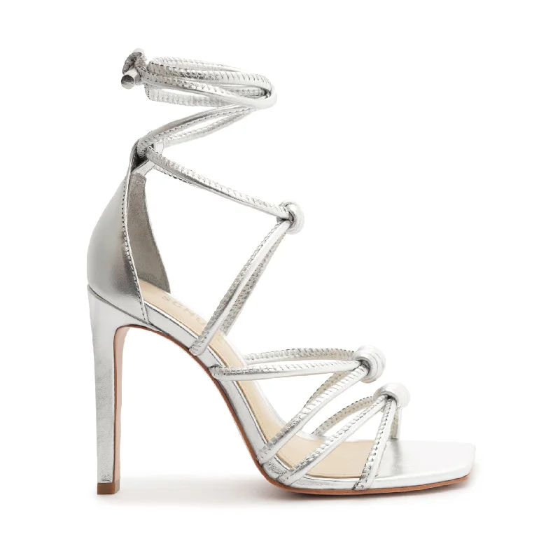 Child - Friendly Women's Sandals with a Secure Buckle in Purple for Moms on the GoLela Mettalic Strech Sandal