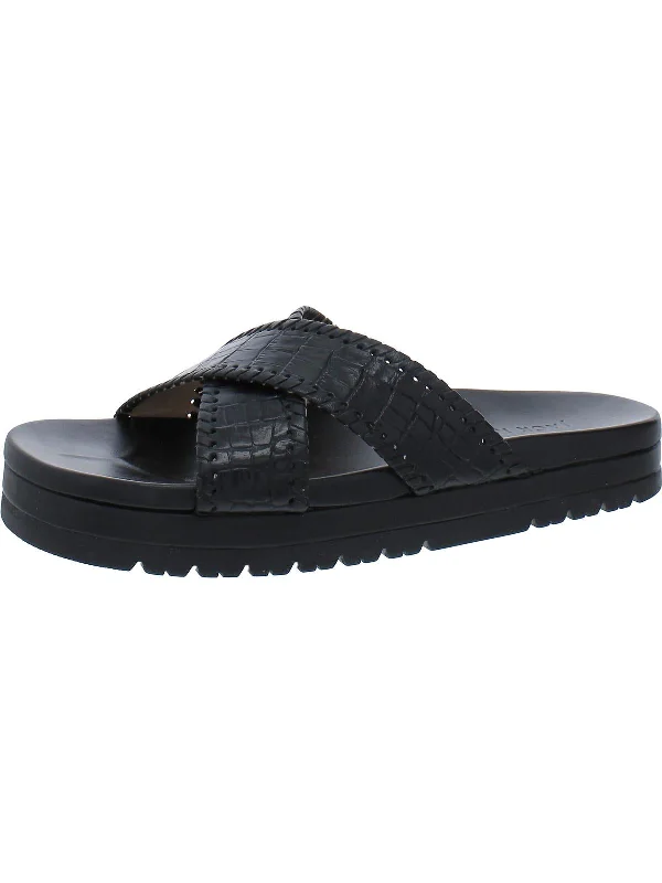 Orthopedic Women's Sandals with Arch Support in Gray for Foot HealthLexi Criss-Cross Womens Platform Crisscross Straps Flatform Sandals