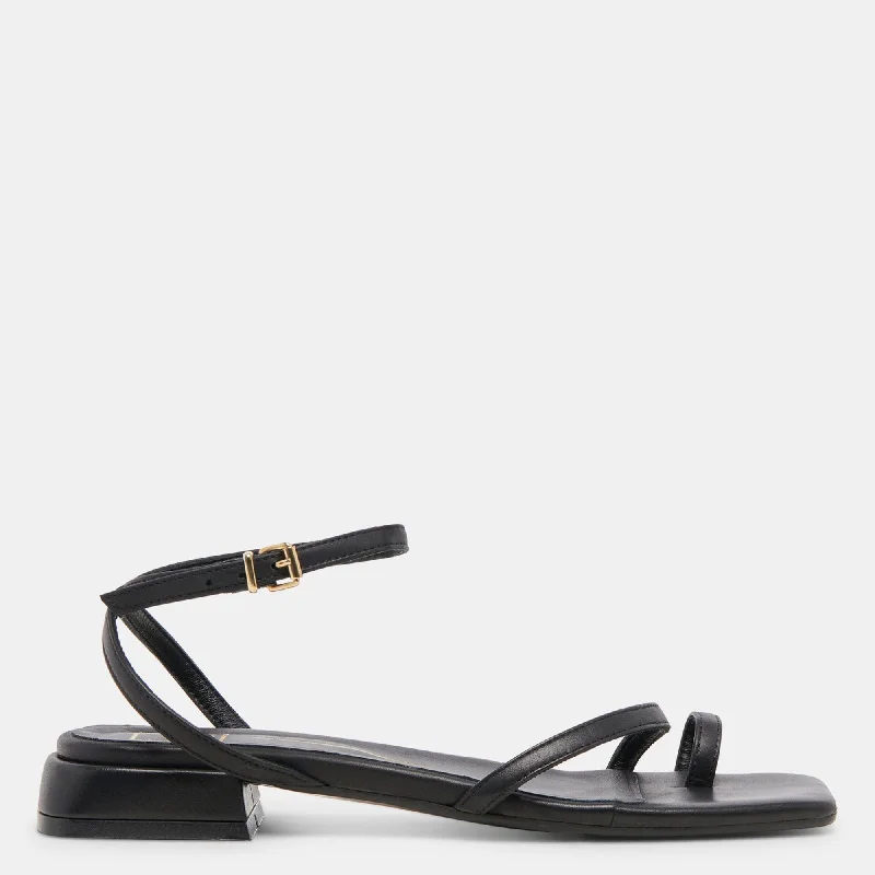Sustainable Women's Recycled Material Sandals in Beige for Eco - Conscious ShoppersSustainable Women's Recycled Material Sandals in Beige for Eco - Conscious ShoppersLexi Sandals Black Leather
