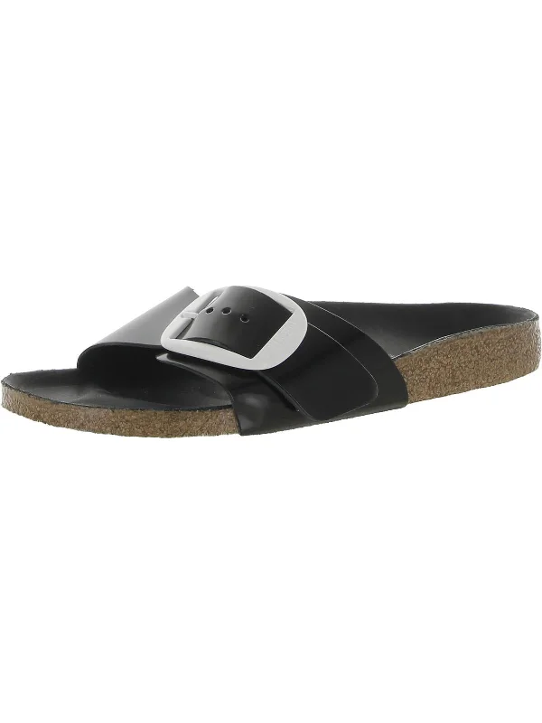 Anti - Slip Women's Sandals with a Grooved Sole in Green for Outdoor AdventuresAnti - Slip Women's Sandals with a Grooved Sole in Green for Outdoor AdventuresMadrid Big Buckle Womens Solid Footbed Slide Sandals