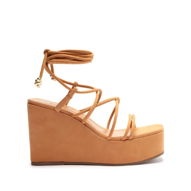 Lightweight Women's Mesh - Paneled Sandals in Yellow for BreathabilityMagdalena Casual Platform Sandal