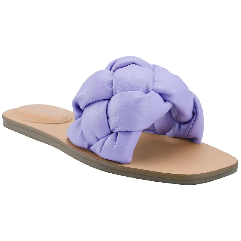 Women's Sandals with a Floral - Printed Upper in Pink for a Feminine Spring LookWomen's Sandals with a Floral - Printed Upper in Pink for a Feminine Spring LookMarc Fisher Womens Bolier Faux Leather Braided Slide Sandals