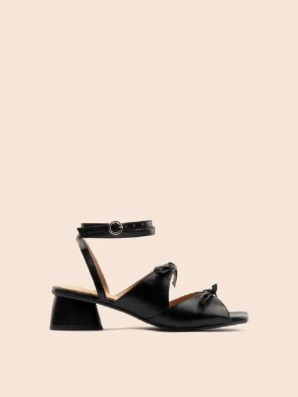 Women's Strappy Gladiator Sandals with Buckle Closures in Tan for a Boho LookMira Black Heel Women's Strappy Gladiator Sandals with Buckle Closures in Tan for a Boho LookMira Black Heel