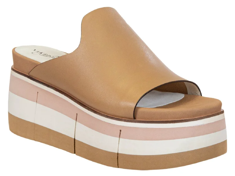 Women's Strappy Gladiator Sandals with Buckle Closures in Tan for a Boho LookNaked Feet: Flow in ECRU Platform Sandals