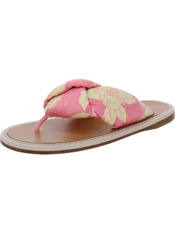 Elastic - Strap Women's Sandals with a Padded Toe in Teal for Easy On - and - OffElastic - Strap Women's Sandals with a Padded Toe in Teal for Easy On - and - OffNappa St. Rosa 1 Womens Leather Floral Thong Sandals
