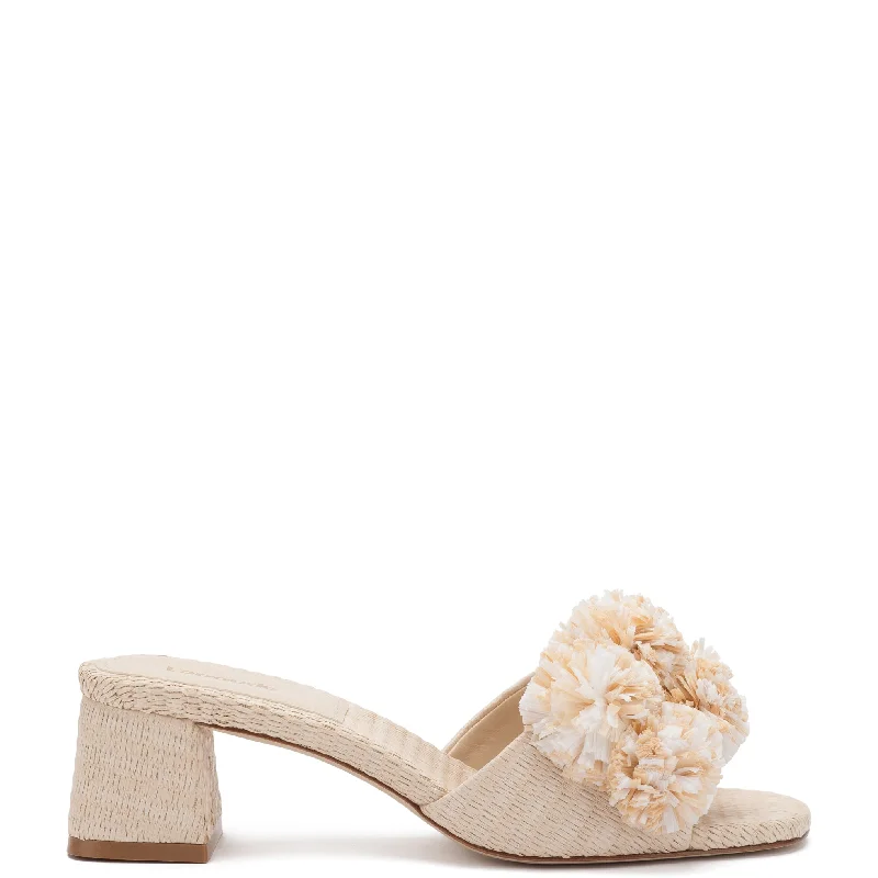 Adjustable Strap Women's Sandals with a Padded Heel in Pink for a Custom FitBrigitte Mule In Natural Raffia Adjustable Strap Women's Sandals with a Padded Heel in Pink for a Custom FitBrigitte Mule In Natural Raffia