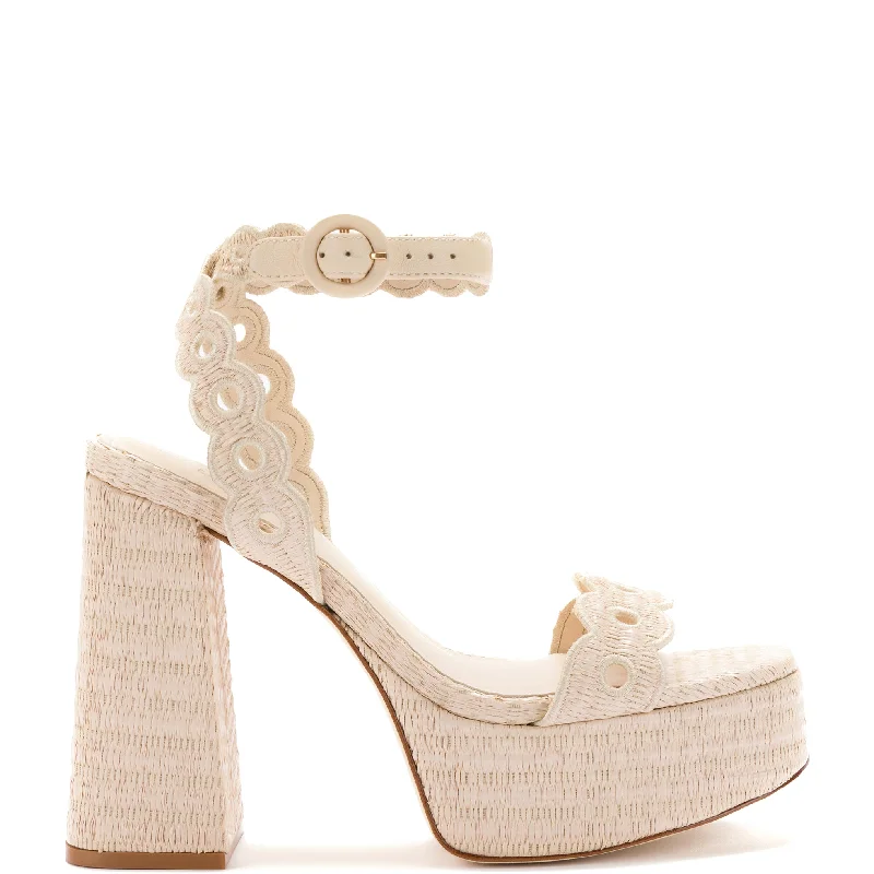 Lightweight Women's Mesh - Paneled Sandals in Yellow for BreathabilityDolly Broderie Sandal In Natural Raffia Lightweight Women's Mesh - Paneled Sandals in Yellow for BreathabilityDolly Broderie Sandal In Natural Raffia