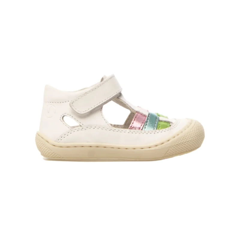Sustainable Women's Recycled Material Sandals in Beige for Eco - Conscious ShoppersSustainable Women's Recycled Material Sandals in Beige for Eco - Conscious ShoppersNaturino Toddler's (Sizes 19-22) White Shimmer Fisherman