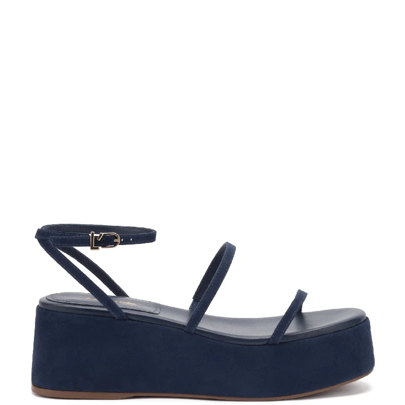 Women's Thong Sandals with a Beaded Design in Multicolor for a Beachy AestheticGio Flatform Sandal In Navy Suede Women's Thong Sandals with a Beaded Design in Multicolor for a Beachy AestheticGio Flatform Sandal In Navy Suede