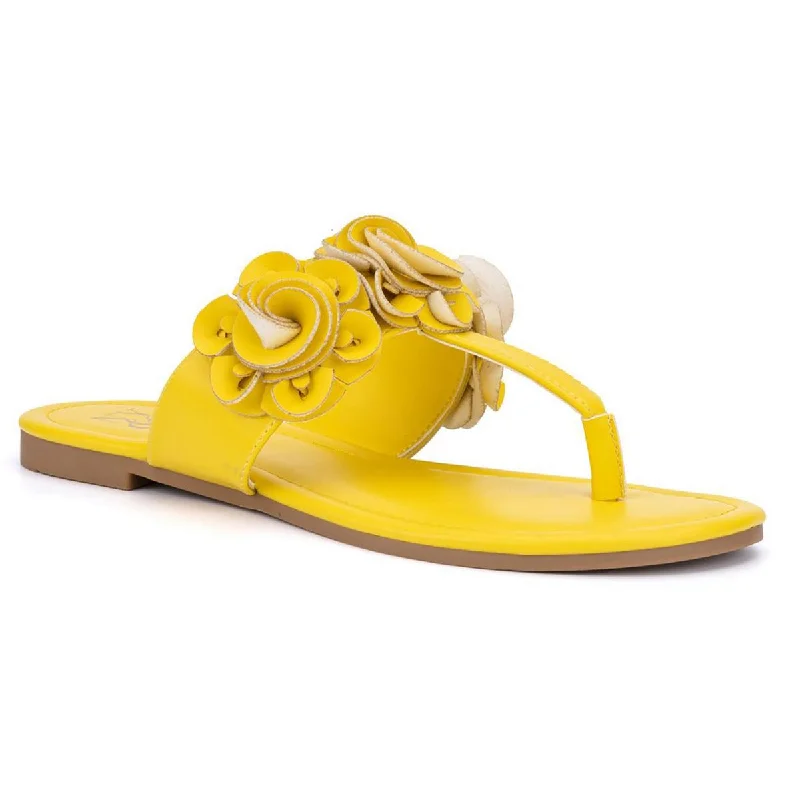 Sustainable Women's Recycled Material Sandals in Beige for Eco - Conscious ShoppersNew York & Company Womens Liana Faux Leather Thong Flip-Flops Sustainable Women's Recycled Material Sandals in Beige for Eco - Conscious ShoppersNew York & Company Womens Liana Faux Leather Thong Flip-Flops