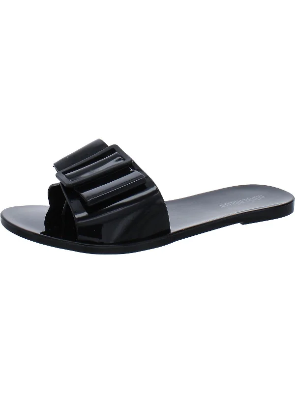 Lightweight Women's Mesh - Paneled Sandals in Yellow for BreathabilityOrma Womens Plastic Slip On Slide Sandals