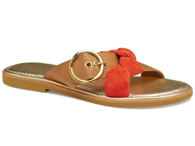 Women's Ankle - Strap Sandals with a Block Heel in Red for a Sophisticated StyleJohnston & Murphy: Paige SALE