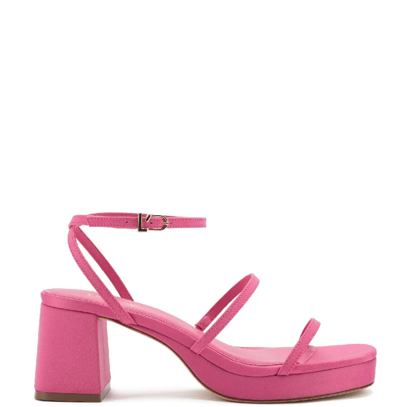 Women's Rhinestone - Embellished Open - Toe Sandals in Silver for a Glamorous Party LookGio Sandal In Pink Satin Women's Rhinestone - Embellished Open - Toe Sandals in Silver for a Glamorous Party LookGio Sandal In Pink Satin