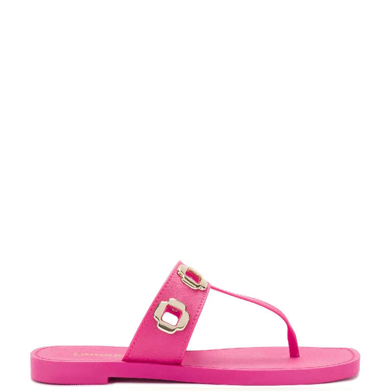 Elastic - Strap Women's Sandals with a Padded Toe in Teal for Easy On - and - OffMilan S In Pink PVC Elastic - Strap Women's Sandals with a Padded Toe in Teal for Easy On - and - OffMilan S In Pink PVC