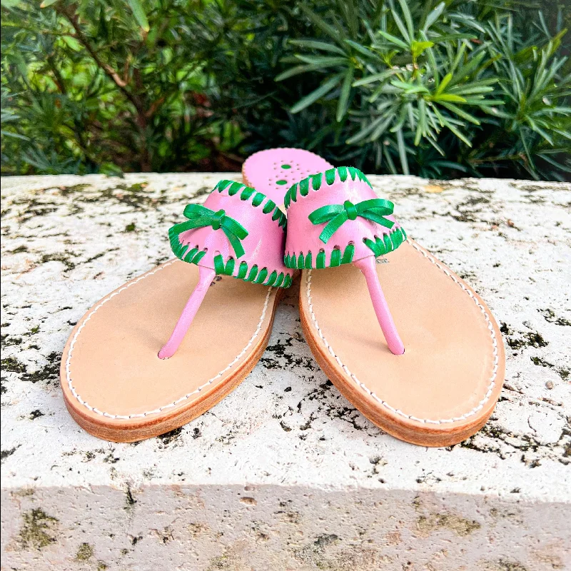 Women's Flat Slide Sandals with a Memory Foam Insole in White for All - Day ComfortPrimavera Arbutus / Perruche