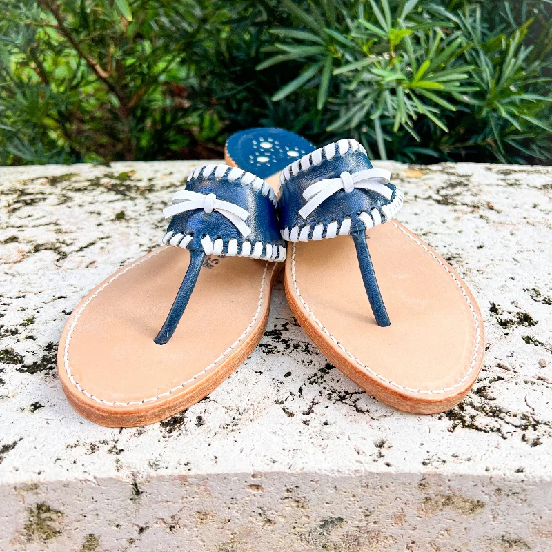 Plus Size Women's Wide - Width Platform Sandals in Black for Added Comfort and HeightPrimavera Navy / White