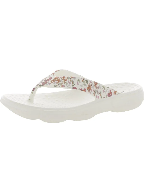 Sustainable Women's Recycled Material Sandals in Beige for Eco - Conscious ShoppersSustainable Women's Recycled Material Sandals in Beige for Eco - Conscious ShoppersRest Ez Womens Cushioned Thong Flip-Flops