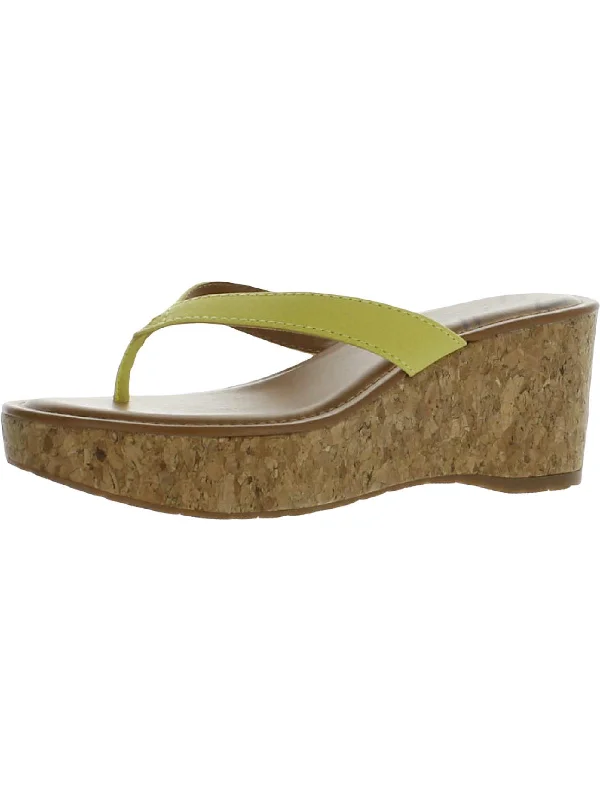 Women's Thong Sandals with a Beaded Design in Multicolor for a Beachy AestheticRio Womens Thong Platform Wedge Sandals