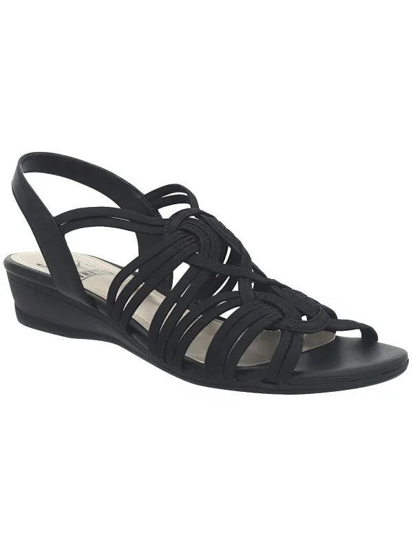 Elastic - Strap Women's Sandals with a Padded Toe in Teal for Easy On - and - OffRiya Womens Satin Slingback Sandals Elastic - Strap Women's Sandals with a Padded Toe in Teal for Easy On - and - OffRiya Womens Satin Slingback Sandals