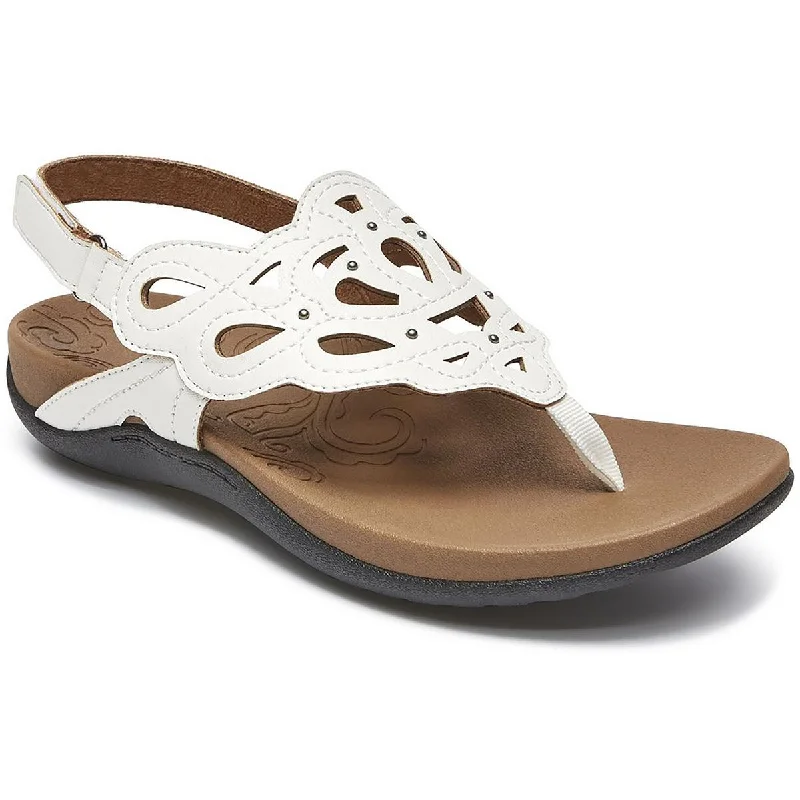 Women's Sandals with a Wedge Heel and a Tassel Detail in Orange for a Trendy LookWomen's Sandals with a Wedge Heel and a Tassel Detail in Orange for a Trendy LookRockport Womens Ridge Sling Patent Flat Thong Sandals