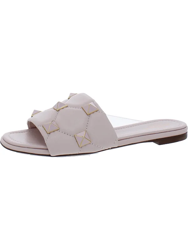 Elastic - Strap Women's Sandals with a Padded Toe in Teal for Easy On - and - OffRoman Womens Leather Slip On Slide Sandals Elastic - Strap Women's Sandals with a Padded Toe in Teal for Easy On - and - OffRoman Womens Leather Slip On Slide Sandals