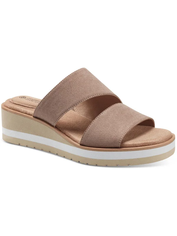 Shock - Absorbing Women's Sandals with a Soft Insole in Black for Active LifestylesShock - Absorbing Women's Sandals with a Soft Insole in Black for Active LifestylesRyerr Womens Solid Slip On Wedge Sandals Shock - Absorbing Women's Sandals with a Soft Insole in Black for Active LifestylesShock - Absorbing Women's Sandals with a Soft Insole in Black for Active LifestylesRyerr Womens Solid Slip On Wedge Sandals