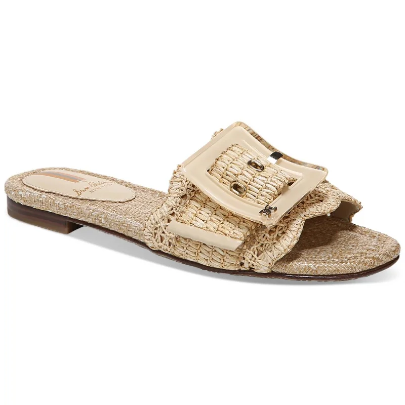 Women's Strappy Gladiator Sandals with Buckle Closures in Tan for a Boho LookWomen's Strappy Gladiator Sandals with Buckle Closures in Tan for a Boho LookSam Edelman Womens Bambi Open Toe Slip On Slide Sandals