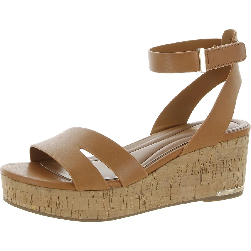 Plus Size Women's Wide - Width Platform Sandals in Black for Added Comfort and HeightSarto Franco Sarto Womens Primrose Leather Strappy Platform Sandals