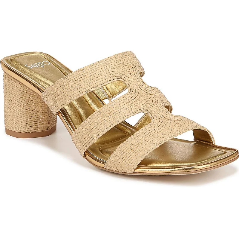 Anti - Slip Women's Sandals with a Grooved Sole in Green for Outdoor AdventuresSarto Franco Sarto Womens Raffia Slip-On Slide Sandals Anti - Slip Women's Sandals with a Grooved Sole in Green for Outdoor AdventuresSarto Franco Sarto Womens Raffia Slip-On Slide Sandals