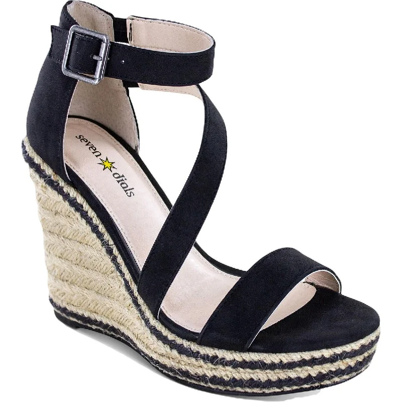 Sustainable Women's Recycled Material Sandals in Beige for Eco - Conscious ShoppersSeven Dials Womens Berlina Suede Ankle Strap Espadrilles