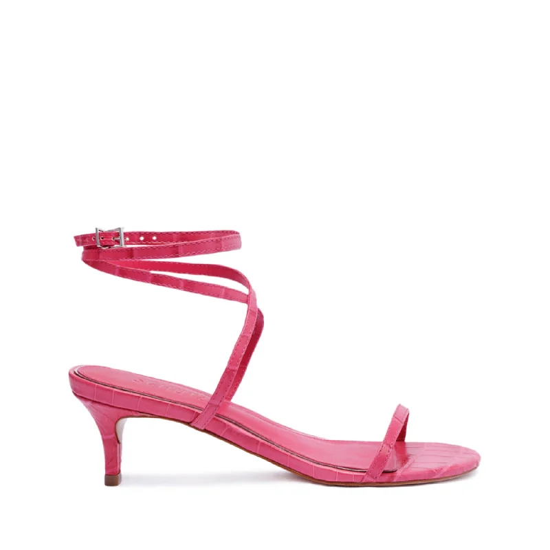Elastic - Strap Women's Sandals with a Padded Toe in Teal for Easy On - and - OffSherry Leather Sandal