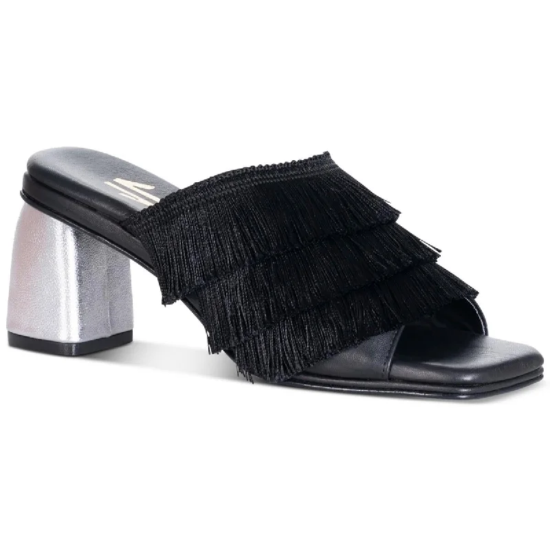 Women's Thong Sandals with a Beaded Design in Multicolor for a Beachy AestheticWomen's Thong Sandals with a Beaded Design in Multicolor for a Beachy AestheticSilvia Cobos Womens Cha Cha Leather Fringe Block Heel