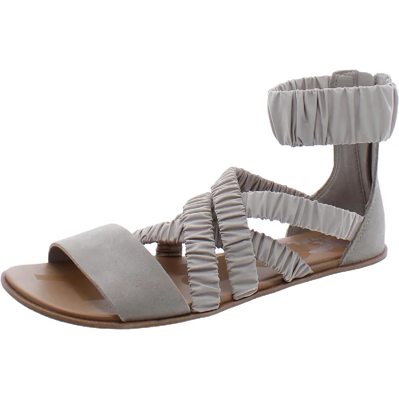 Elastic - Strap Women's Sandals with a Padded Toe in Teal for Easy On - and - OffSorel Womens Ella II Suede Ankle Strap Gladiator Sandals
