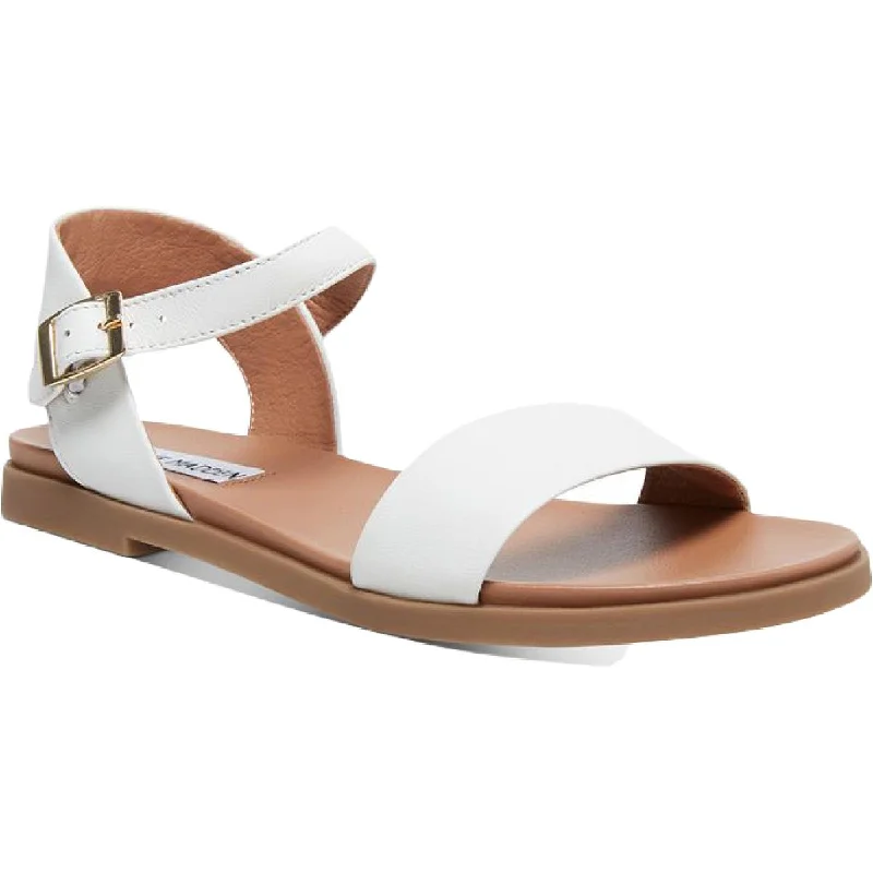 Women's Sandals with a Floral - Printed Upper in Pink for a Feminine Spring LookWomen's Sandals with a Floral - Printed Upper in Pink for a Feminine Spring LookSteve Madden Womens Dina Ankle Flat Sandals
