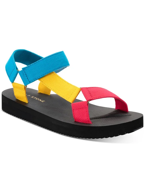 Women's Sandals with a Glitter - Coated Strap in Gold for a Sparkly Summer OutfitWomen's Sandals with a Glitter - Coated Strap in Gold for a Sparkly Summer OutfitTabbyy Womens Mesh Adjustable Straps Flatform Sandals