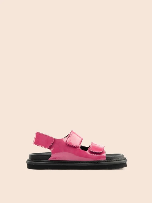 Women's Flat Slide Sandals with a Memory Foam Insole in White for All - Day ComfortTavira Pink Sandal Women's Flat Slide Sandals with a Memory Foam Insole in White for All - Day ComfortTavira Pink Sandal
