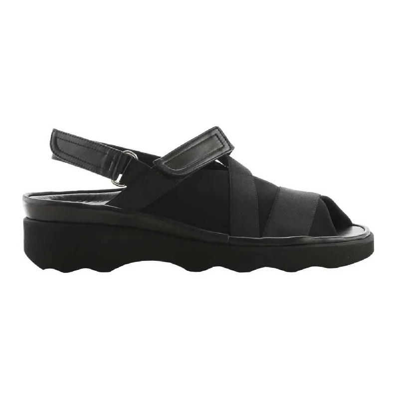 Waterproof Women's Rubber Beach Sandals with Arch Support in Blue for Water ActivitiesWaterproof Women's Rubber Beach Sandals with Arch Support in Blue for Water ActivitiesThierry Rabotin Women's Wyeth 1325W Black Micro