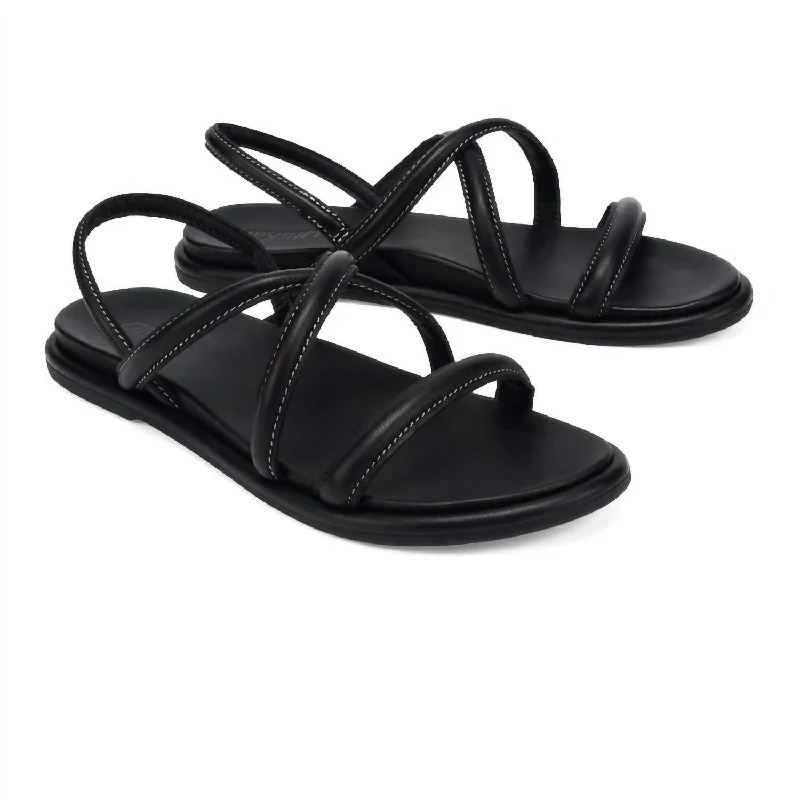 Adjustable Strap Women's Sandals with a Padded Heel in Pink for a Custom FitTiare Strappy Elegant Sandal In Black