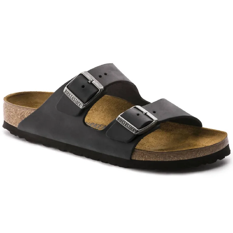 Elastic - Strap Women's Sandals with a Padded Toe in Teal for Easy On - and - OffElastic - Strap Women's Sandals with a Padded Toe in Teal for Easy On - and - OffUnisex Arizona Oiled Leather Sandal In Black